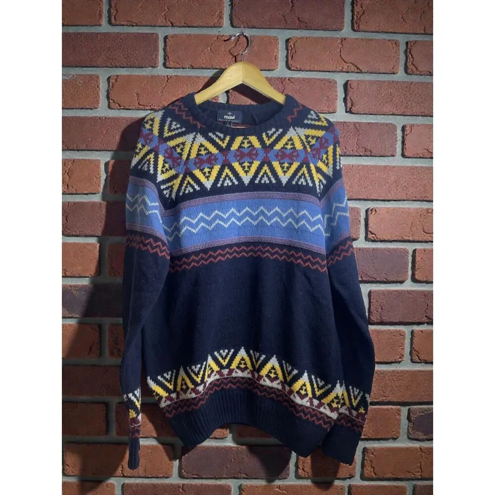Mavi Fair Isle Wool Blend Sweater – Multicolor – Size Large (NEW with Tags)